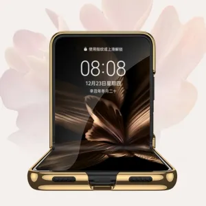 GKK GLASS Ochranný kryt s držiakom Huawei P50 Pocket WHITE RHOMBUS