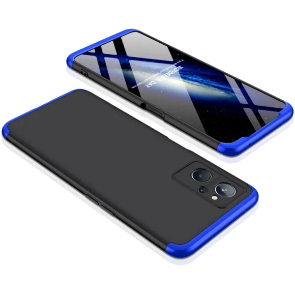 360° Ochranný kryt Realme 9i čierny-modrý