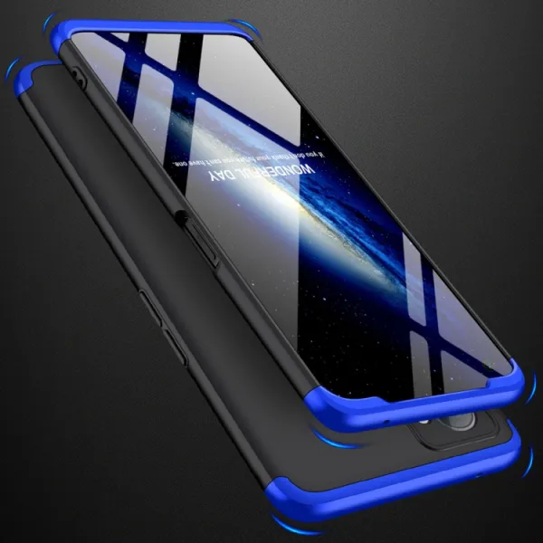 360° Ochranný kryt Realme 9i čierny-modrý