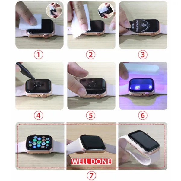 UV Temperované sklo Apple Watch 9 / 8 / 7 (41mm)