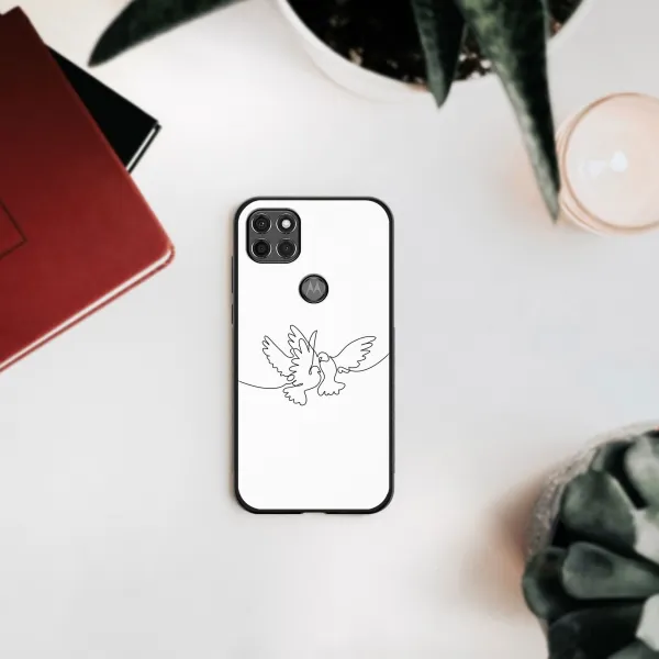 MY ART Silikónový kryt Motorola Moto G9 Power DOVE (031)