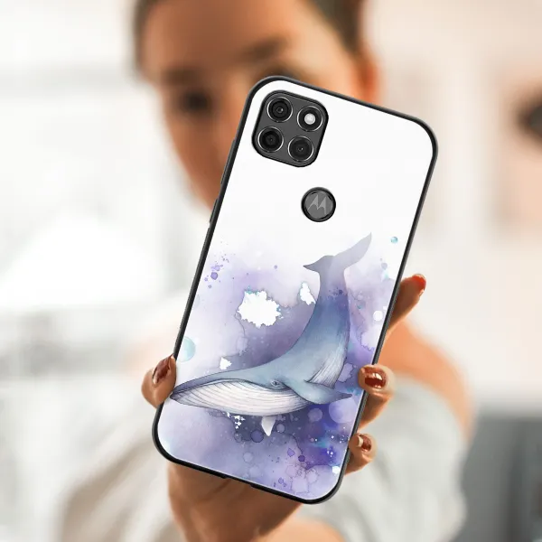 MY ART Silikónový kryt Motorola Moto G9 Power WHALE (242)