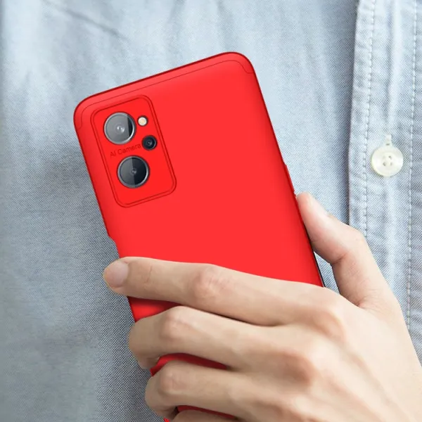 360° Ochranný kryt Realme 9i červený