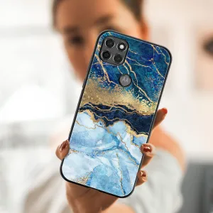 MY ART Silikónový kryt Motorola Moto G9 Power BLUE MARBLE (141)