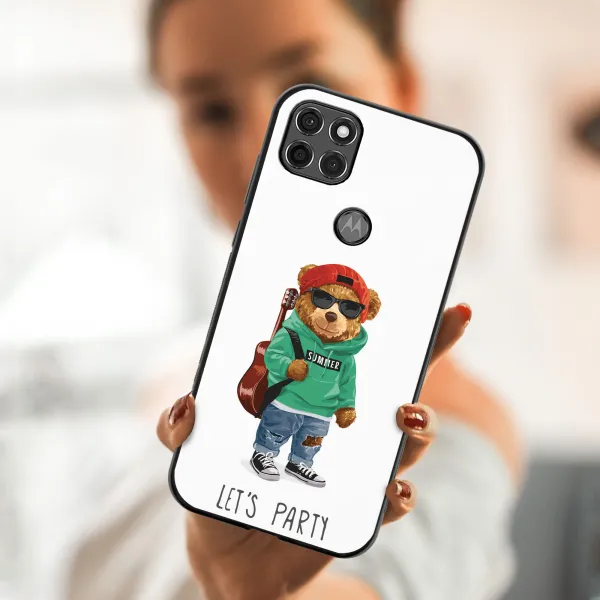MY ART Silikónový kryt Motorola Moto G9 Power BEAR (177)