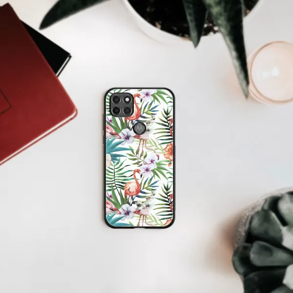 MY ART Silikónový kryt Motorola Moto G9 Power FLAMINGOS (009)