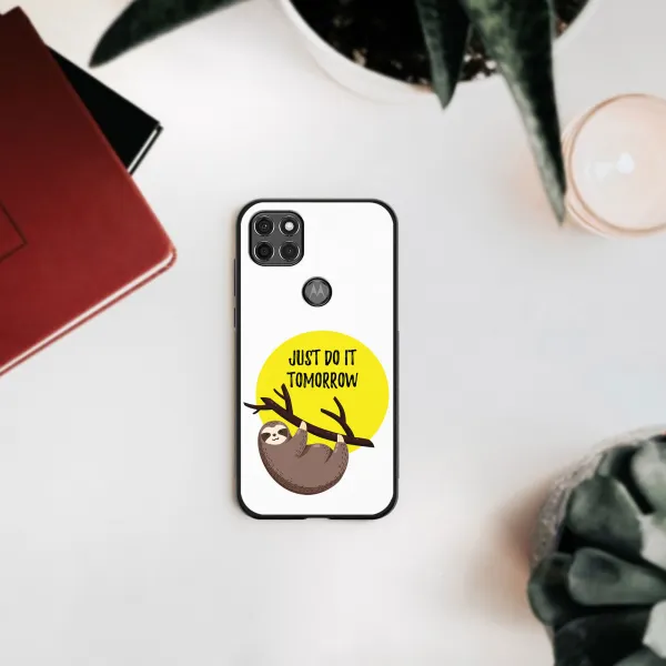MY ART Silikónový kryt Motorola Moto G9 Power SLOTH (188)