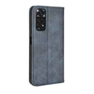 BUSINESS Peňaženkový kryt pre Xiaomi Redmi Note 11 / Note 11S modrý