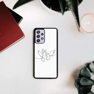 MY ART Silikónový kryt Samsung Galaxy A32 DOVE (031)