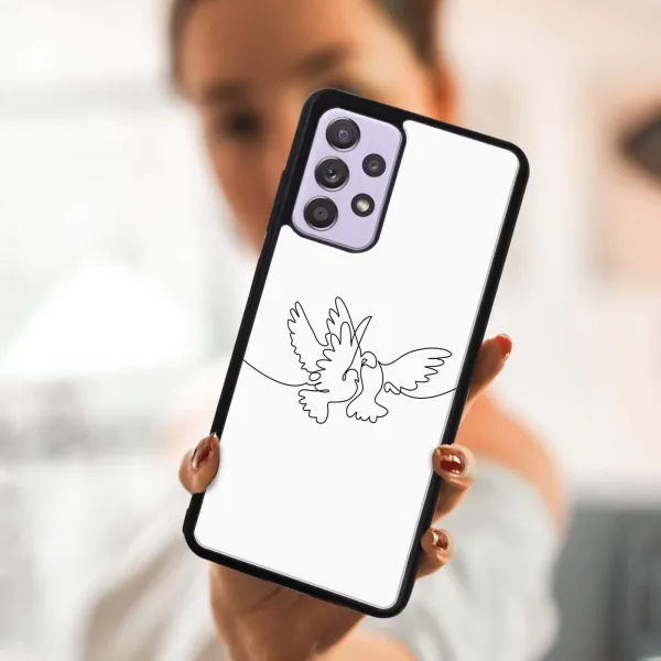 MY ART Silikónový kryt Samsung Galaxy A32 DOVE (031)