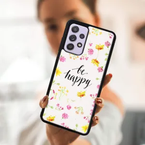 MY ART Silikónový kryt Samsung Galaxy A32  BE HAPPY (019)