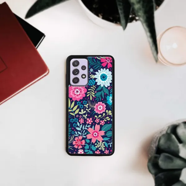 MY ART Silikónový kryt Samsung Galaxy A32 FLORA (038)