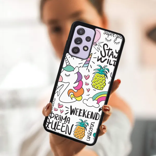 MY ART Silikónový kryt Samsung Galaxy A32 UNICORN (063)
