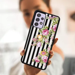 MY ART Silikónový kryt Samsung Galaxy A32 STRIPS (176)
