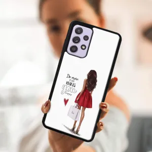 MY ART Silikónový kryt Samsung Galaxy A32 RED DRESS (137)