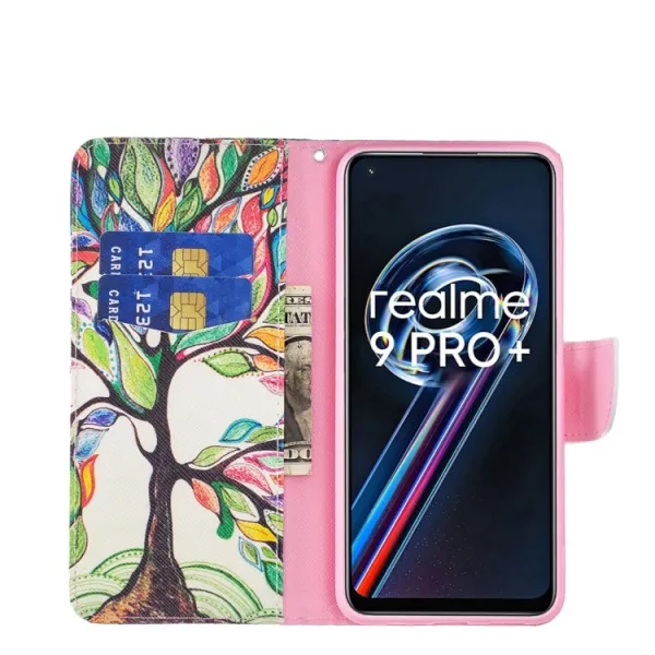 ART Peňaženkový kryt Realme 9 Pro+ / Realme 9 LIFE TREE