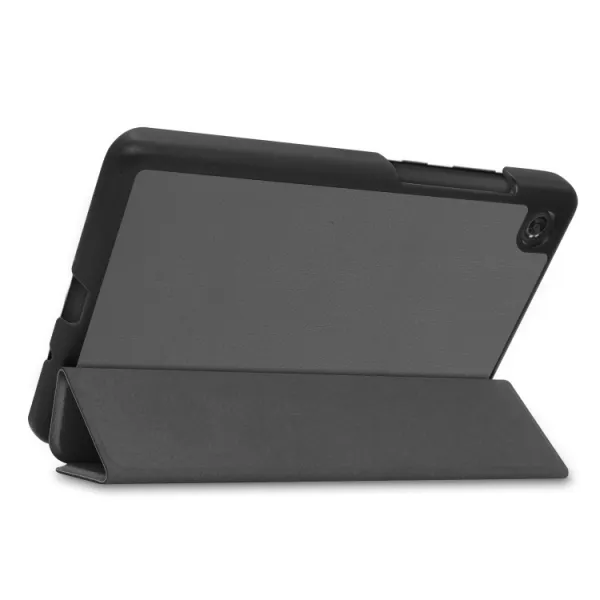 LEATHER Zaklápací obal pre Lenovo Tab M7 3rd Gen šedý