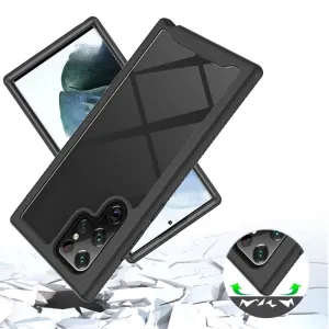 DUAL Obojstranný kryt s fóliou Samsung Galaxy S22 Ultra 5G červený