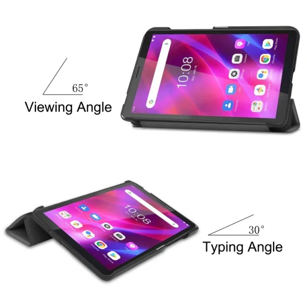 LEATHER Zaklápací obal pre Lenovo Tab M7 3rd Gen šedý