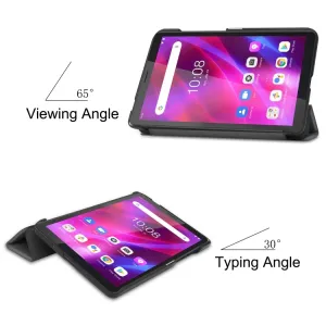 LEATHER Zaklápací obal pre Lenovo Tab M7 3rd Gen šedý