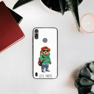 MY ART Silikónový kryt Motorola Moto E6s BEAR (007)