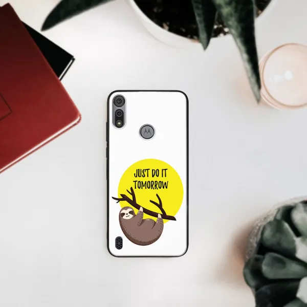 MY ART Silikónový kryt Motorola Moto E6s SLOTH (188)