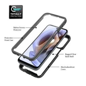 DUAL Obojstranný kryt s fóliou Motorola Moto G71 5G ružový