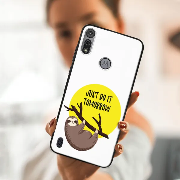 MY ART Silikónový kryt Motorola Moto E6s SLOTH (188)