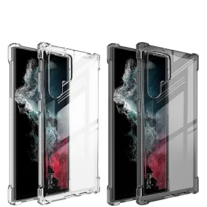 IMAK Ochranný silikónový kryt + fólia Samsung Galaxy S22 Ultra 5G čierny