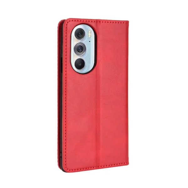 BUSINESS Peňaženkový kryt pre Motorola Edge 30 Pro / Edge X30 červený
