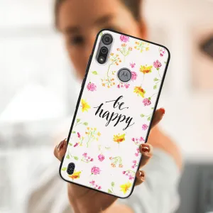 MY ART Silikónový kryt Motorola Moto E6s BE HAPPY (019)