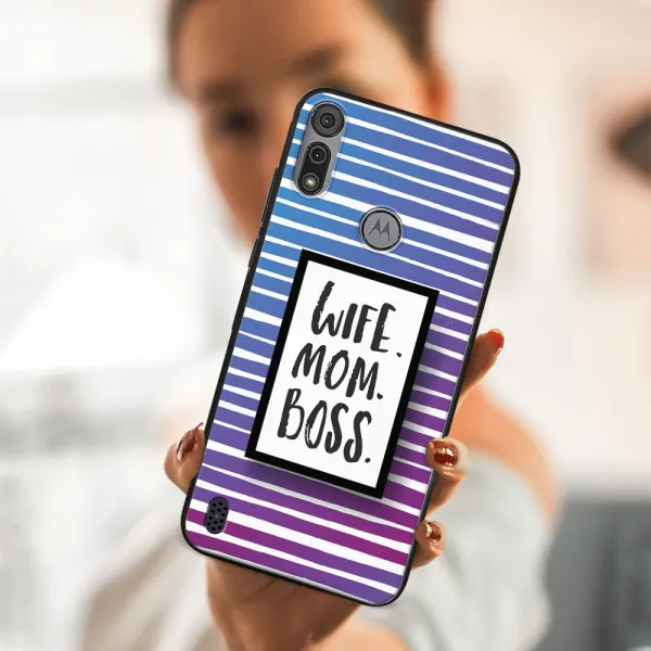 MY ART Silikónový kryt Motorola Moto E6s WIFE (001)