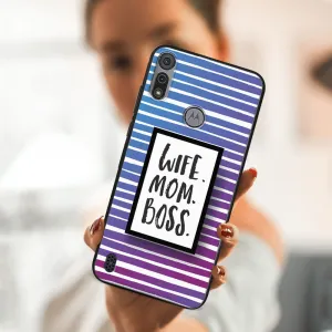 MY ART Silikónový kryt Motorola Moto E6s WIFE (001)