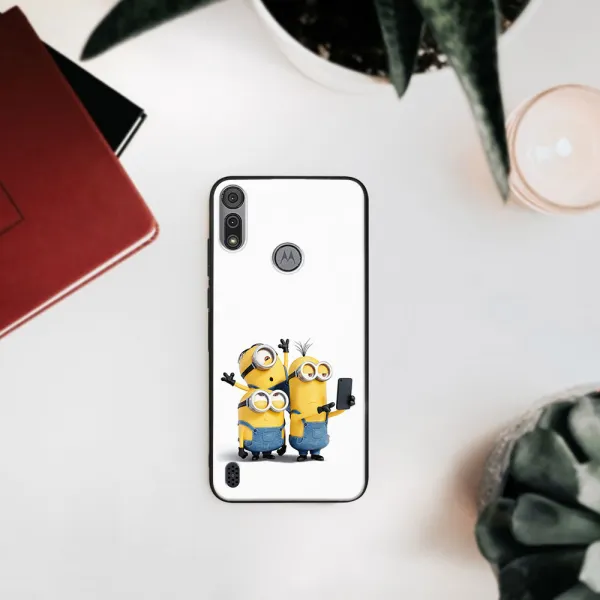 MY ART Silikónový kryt Motorola Moto E6s MINIONS SELFIE (022)