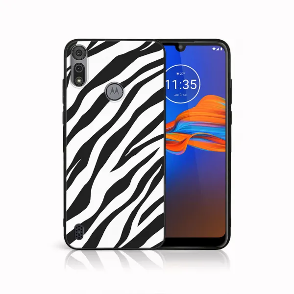 MY ART Silikónový kryt Motorola Moto E6s ZEBRA (049)
