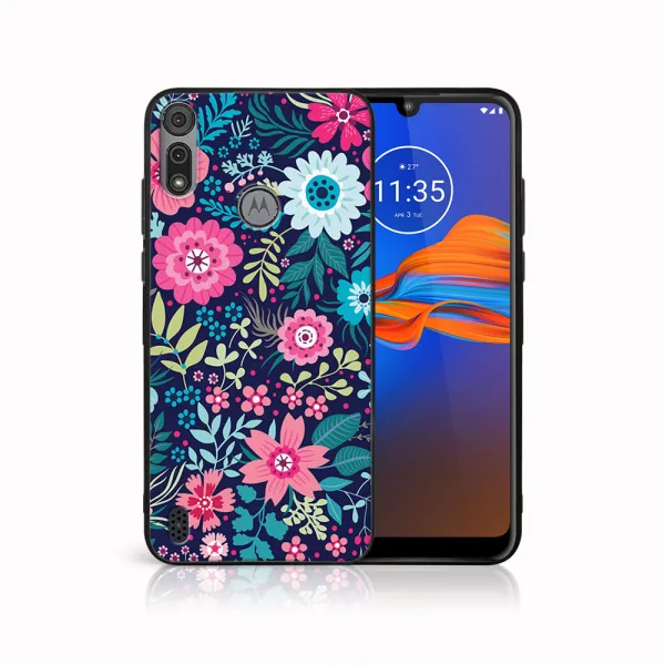 MY ART Silikónový kryt Motorola Moto E6s FLORA (038)