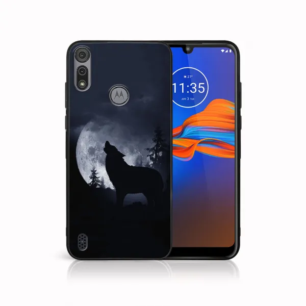 MY ART Silikónový kryt Motorola Moto E6s WOLF (247)