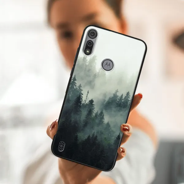 MY ART Silikónový kryt Motorola Moto E6s FOREST (248)