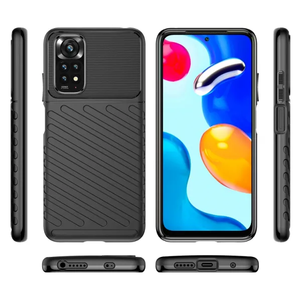THUNDER Ochranný kryt Xiaomi Redmi Note 11 / Note 11S čierny