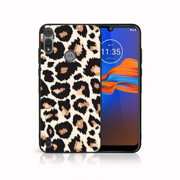 MY ART Silikónový kryt Motorola Moto E6s LEOPARD PRINT (238)