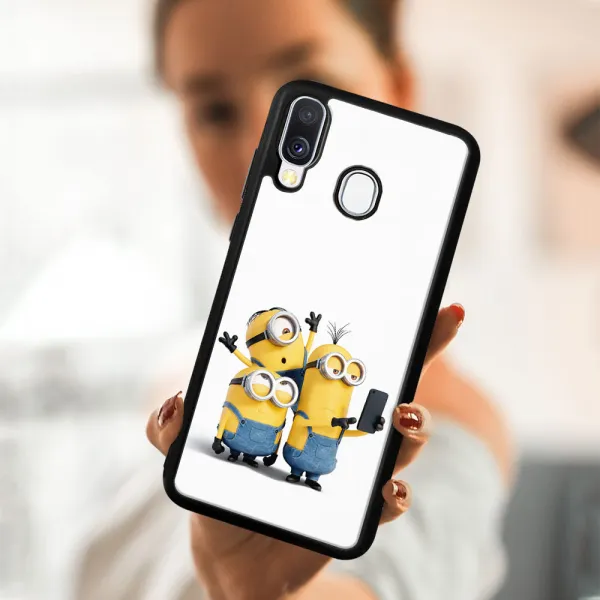 MY ART Ochranný kryt Samsung Galaxy A40 MINIONS SELFIE (022)