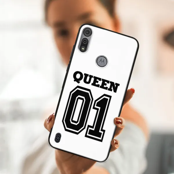 MY ART Silikónový kryt Motorola Moto E6s QUEEN (030)