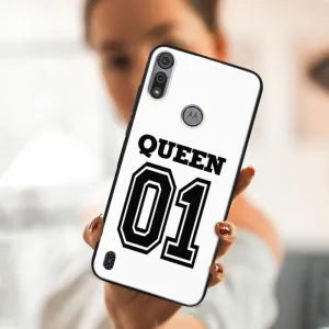 MY ART Silikónový kryt Motorola Moto E6s QUEEN (030)