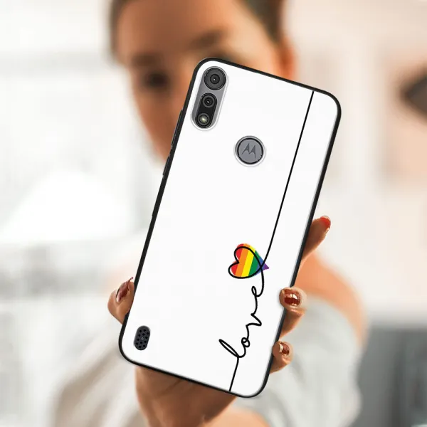 MY ART Silikónový kryt Motorola Moto E6s LOVE (054)