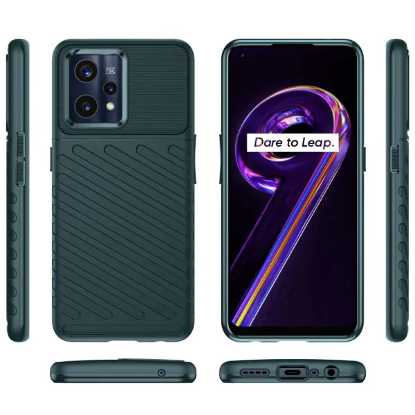 THUNDER Ochranný kryt Realme 9 Pro+ / Realme 9 zelený