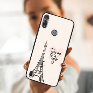 MY ART Silikónový kryt Motorola Moto E6s PARIS (057)