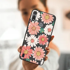 MY ART Silikónový kryt Motorola Moto E6s DAISY (161)