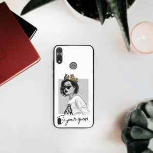 MY ART Silikónový kryt Motorola Moto E6s GIRL (139)