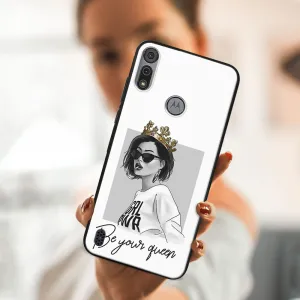 MY ART Silikónový kryt Motorola Moto E6s GIRL (139)
