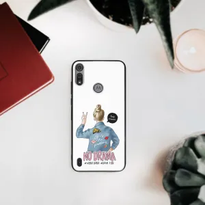 MY ART Silikónový kryt Motorola Moto E6s NO DRAMA (138)